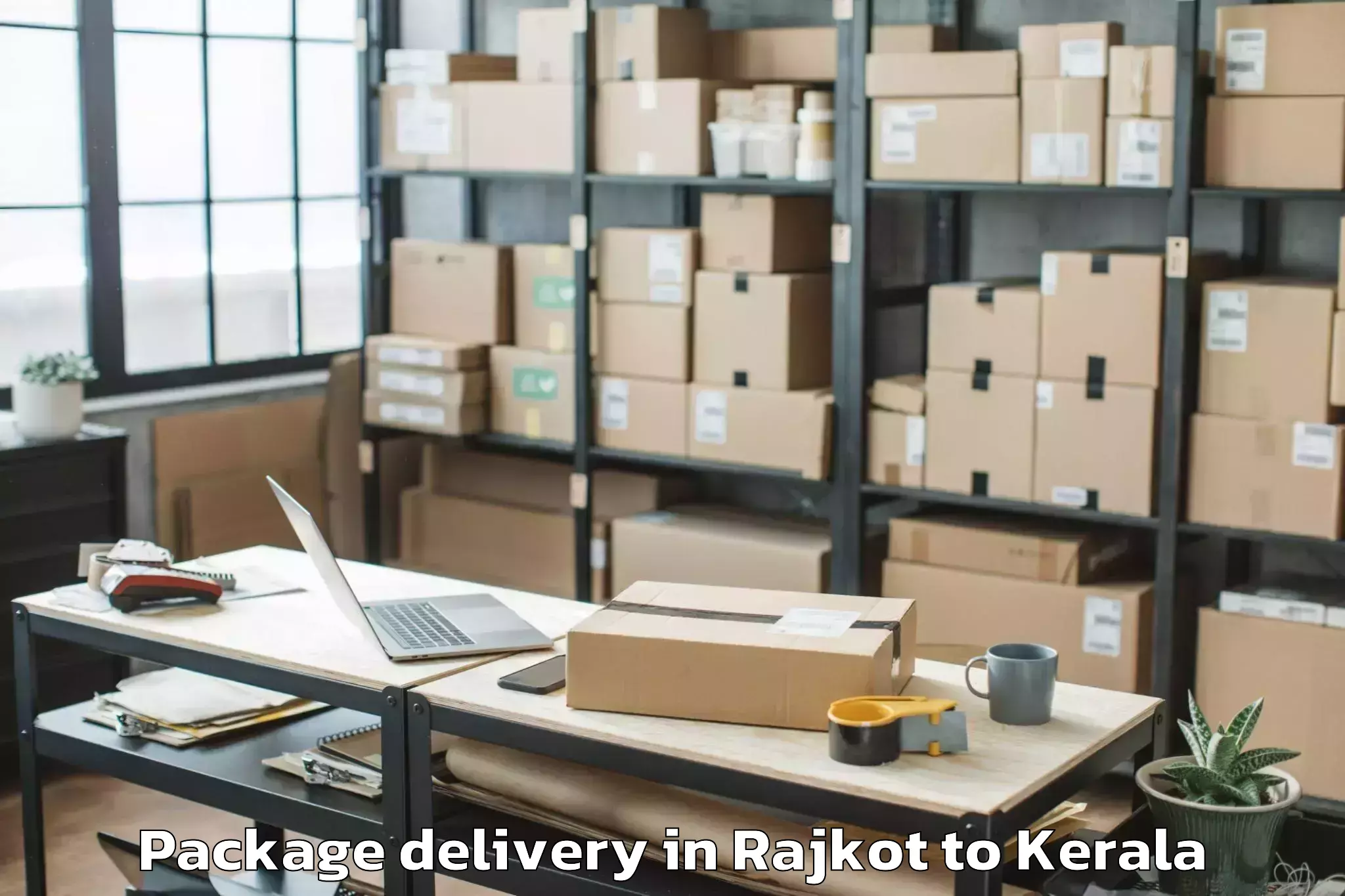 Comprehensive Rajkot to Forum Mall Kochi Package Delivery